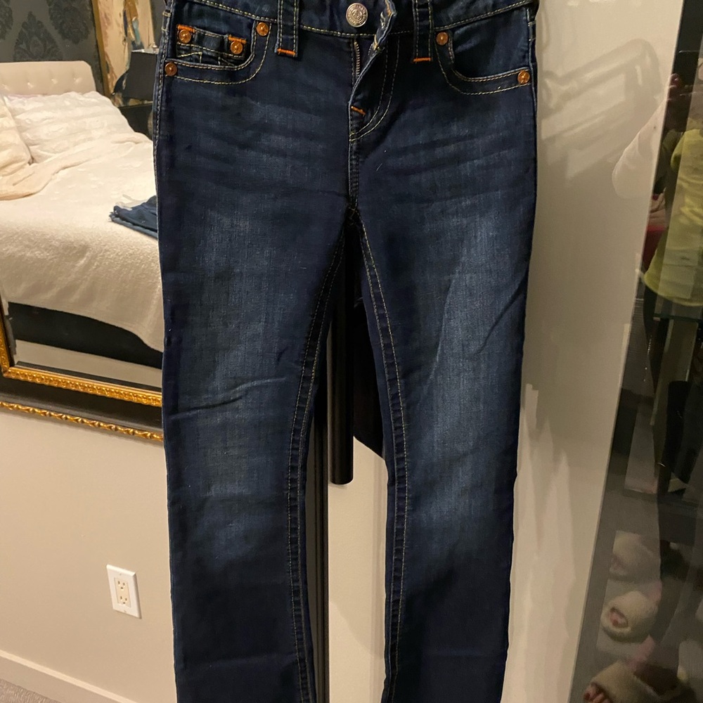 True Religion Dark Indigo Women's Straight Leg Jeans